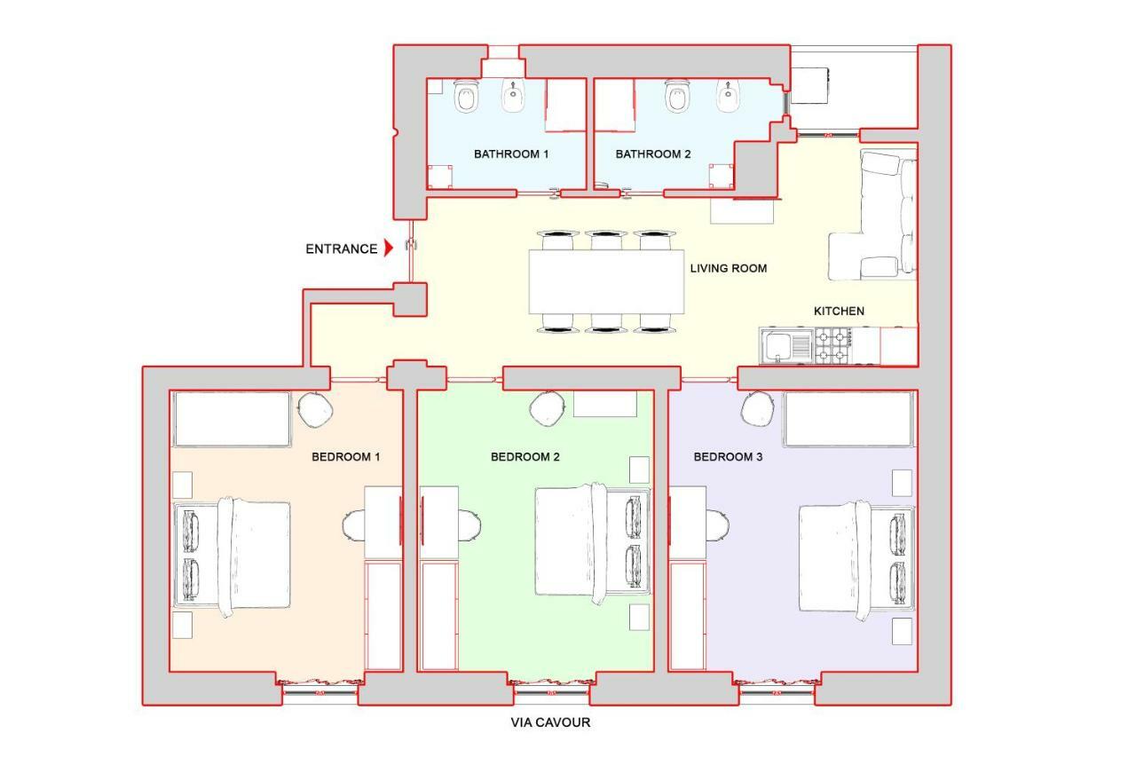 Cozy Apartment Fabia 300 Mt From Colosseum Екстериор снимка